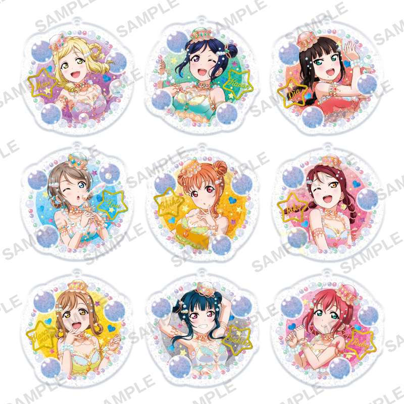 【2020年9月中旬発売】ラブライブ！サンシャイン‼　　ラメアクリルストラップ