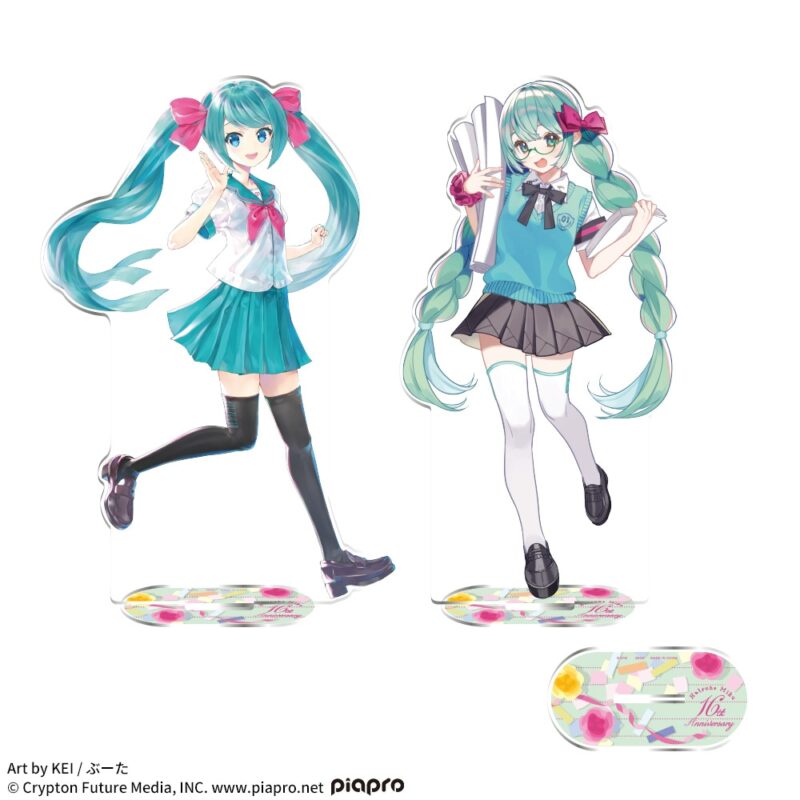 【2023年9月15日登場】初音ミクシリーズ　プラチナムザッカ ビッグクリアスタンド　初音ミク 16th Anniversary