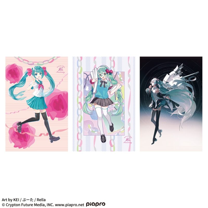 【2023年8月30日登場】初音ミクシリーズ　プレミアムタペストリー初音ミク 16th Anniversary