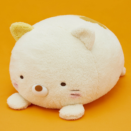 【2019年10月登場】すみっコぐらし ほんのりほっぺうつぶせぬいぐるみXL プレミアム ねこ