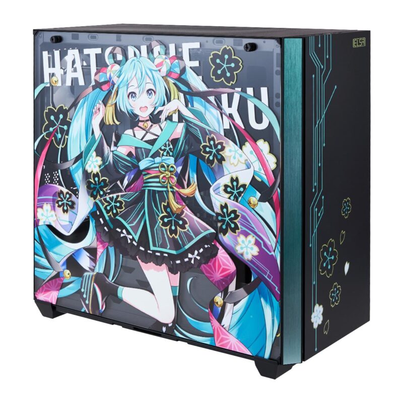 【2024年5月17日受付開始】「初音ミク」イラスト入りコラボデスクトップPC「ELSA GALUDA-D HATSUNE MIKU Edition」