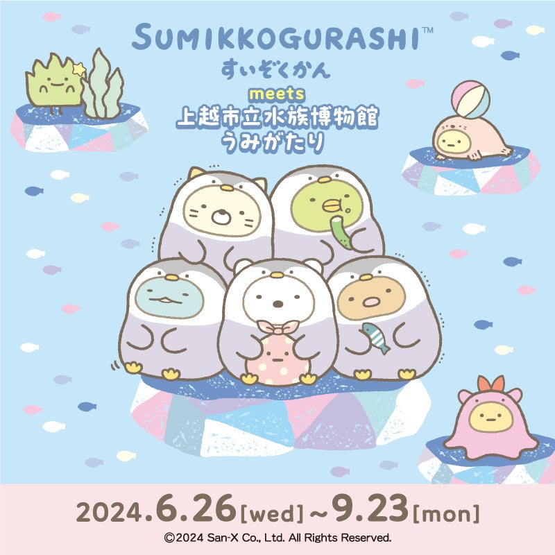 【2024年6月26日開催】上越市立水族博物館 うみがたりとすみっコぐらしのコラボレーションイベント開催