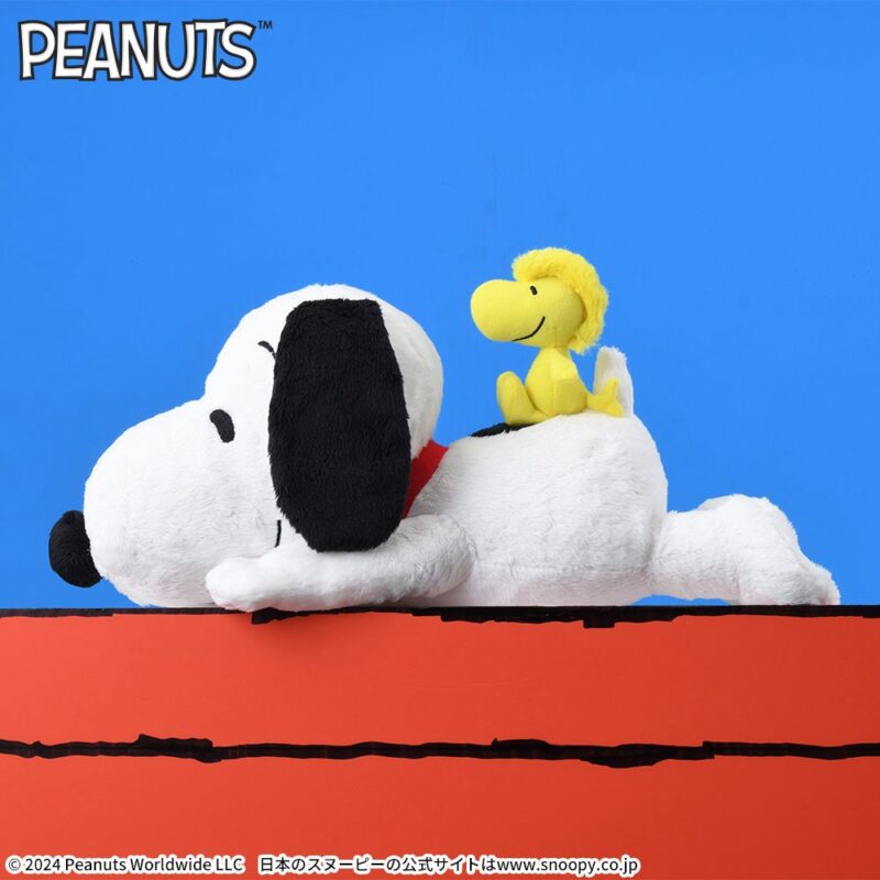 【2024年6月28日登場】SNOOPY™　Lぬいぐるみ スヌーピー&ウッドストック おしりVer.