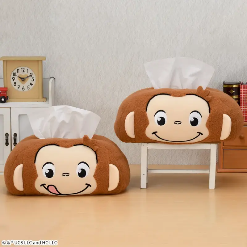 おさるのジョージプラチナムザッカフェイスティッシュボックスカバー