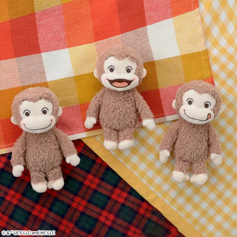 おさるのジョージ赤いほっぺマスコットくたっと