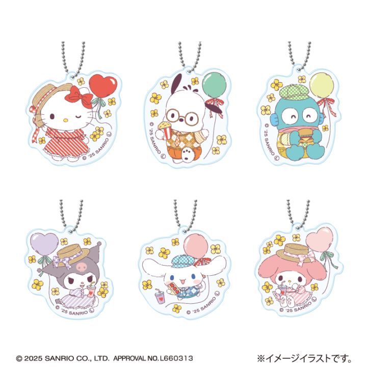 サンリオキャラクターズ さんさんぴくにっく!ミニアクリルキーホルダー