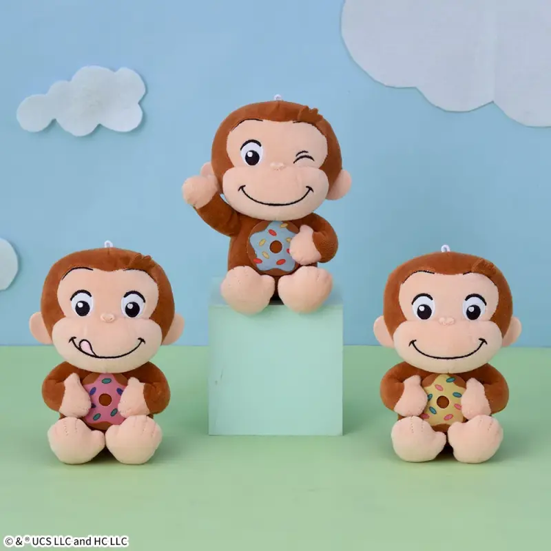 おさるのジョージぽってりぬいぐるみドーナツ