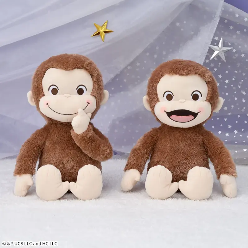 おさるのジョージ ビッグ ラージ☆ぬいぐるみセット☆まとめ売り クレンゲーム 2025年8月】おさるのジョージクレーンゲームプライズ新作・登場