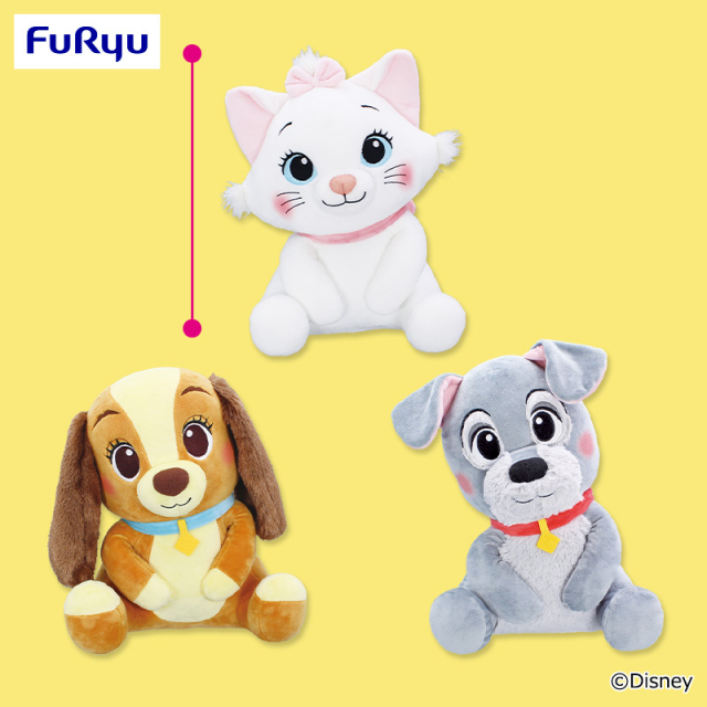 ディズニーキャラクター こてっとぺったん BIGぬいぐるみ~Cat&Dogs~