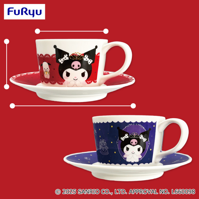 サンリオキャラクターズ HBD Kuromi♥カップ&ソーサー
